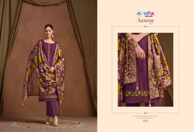 Aasma Vol 3 By Vipul Chinon Chiffon Embroidery Salwar Suits Wholesale Online